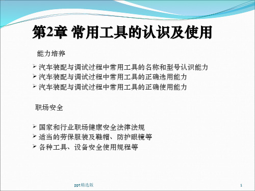 第二章   常用工具的认识及使用ppt课件