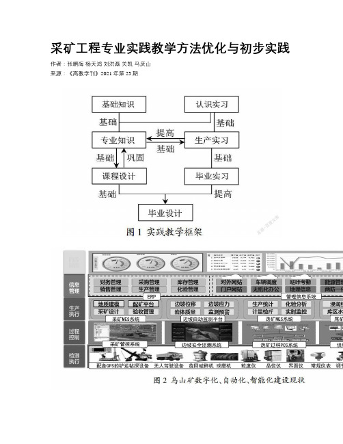 采矿工程专业实践教学方法优化与初步实践