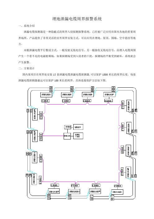 埋地泄露电缆方案