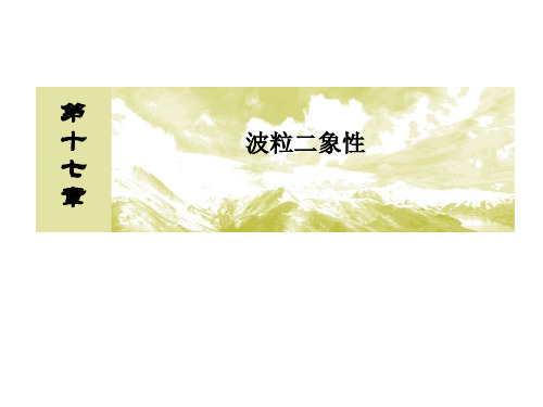 人教版高中物理选修3-5课件：17-1能量量子化 (共50张PPT)