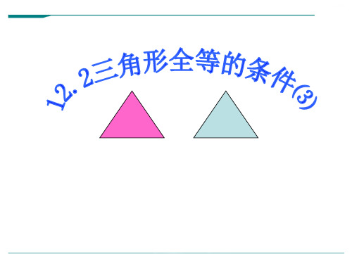 人教版数学八年级上册12.2三角形全等的条件3-课件