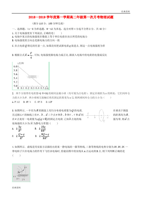 (秋季)2018-2019学年高二地理上学期第一次月考试题 (15)