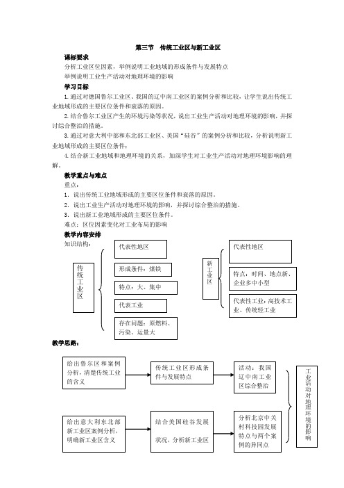 第3节 传统工业区与新工业区 教案