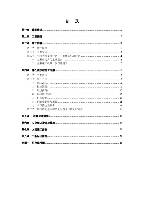 冲孔灌注桩施工方案2