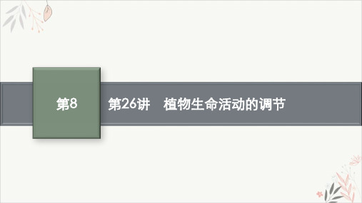 2022届高考生物一轮复习(人教版)基础过关PPT教学课件植物生命活动的调节