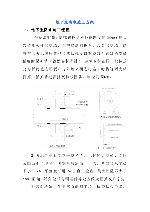 地下室防水施工方案