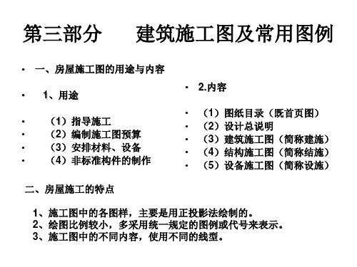 建筑工程施工图及常用图例-简版