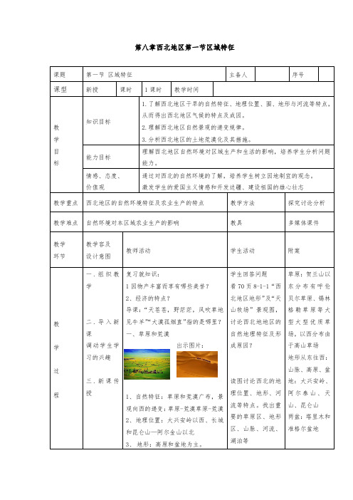 第八章_西北地区区域特征