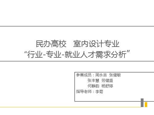 1民办高校室内设计专业“行业-专业-就业人才需求分析”.ppt