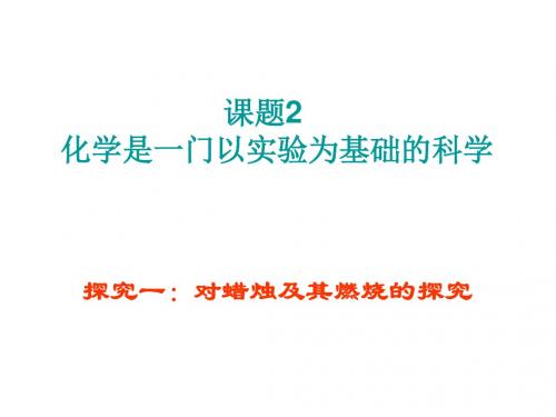 对蜡烛及其燃烧的探究