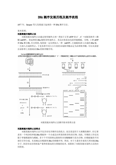 DNA测序发展历程及测序流程