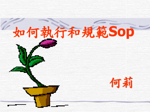 SOP教育训练讲义