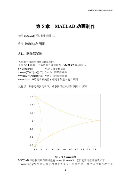 MATLAB2015b动画制作