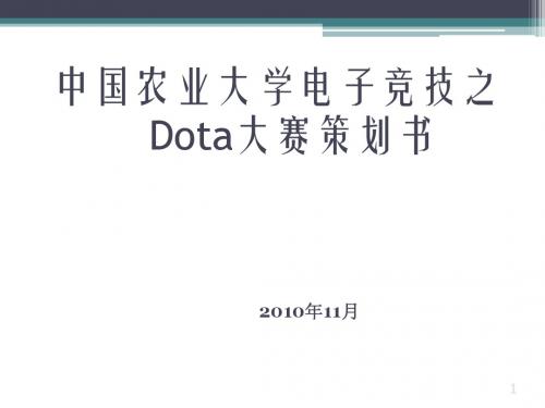 DOTA策划书