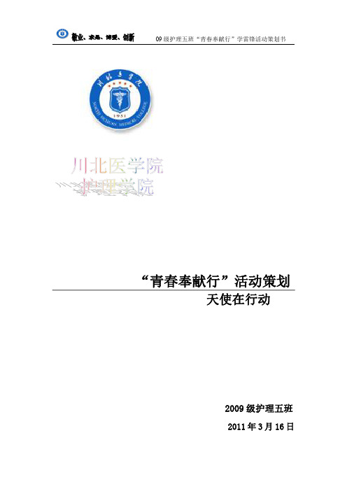 学雷锋活动策划1