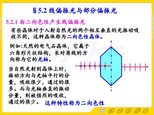 光的偏振5.2[光学教程]第四版姚启钧高等教育出版社