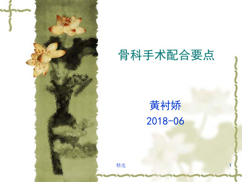 骨科手术配合精选.ppt