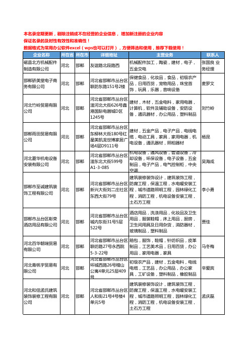 2020新版河北省电子陶瓷工商企业公司名录名单黄页大全60家