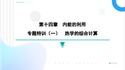 14专题特训(一)热学的综合计算课件物理人教版九年级全一册