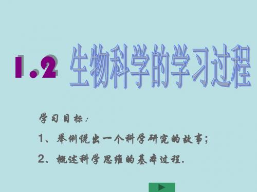 高中生物生物科学的学习过程PPT11 苏教版