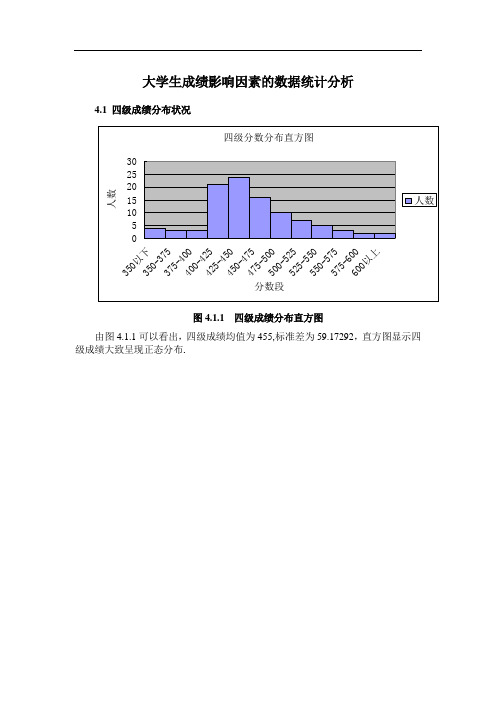 大学生成绩影响因素的数据统计分析