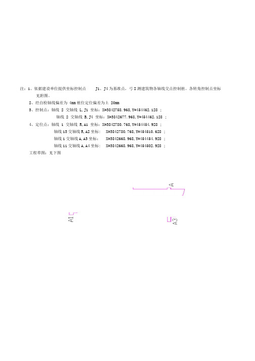 桩位测量定位记录