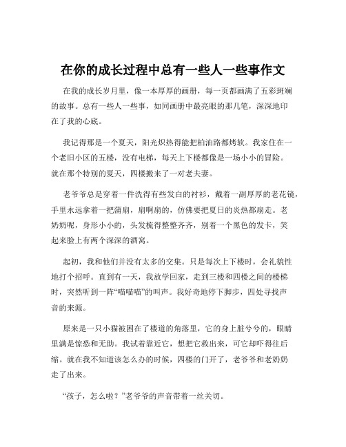 在你的成长过程中总有一些人一些事作文