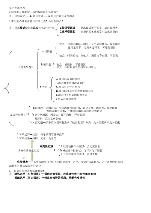 人事测量课后思考题答案整理4-5章