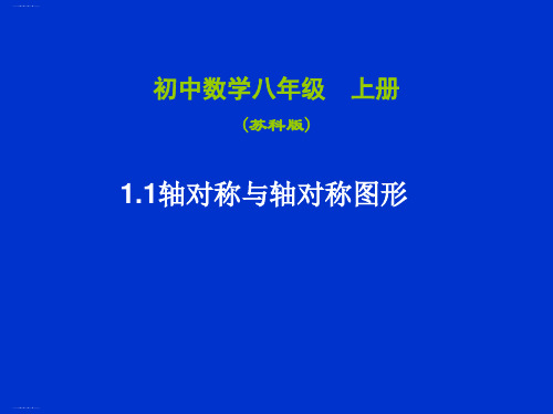 轴对称与轴对称图形课件2 苏科版