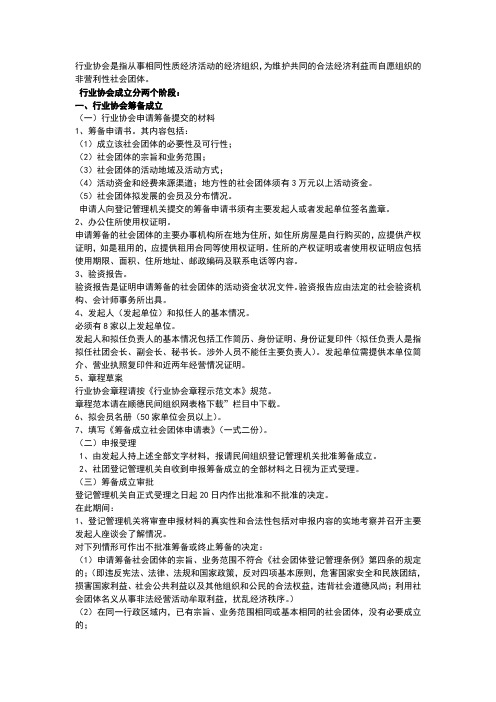 成立商会流程