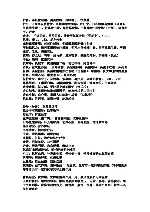 药物说明