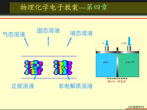 5物化-第四章 多组分系统热力学解析