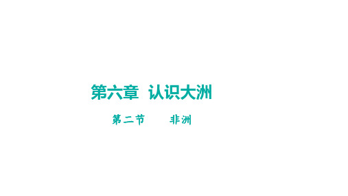 6.2  非洲 课件-2023-2024学年七年级地理下学期湘教版