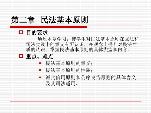 民法基本原则