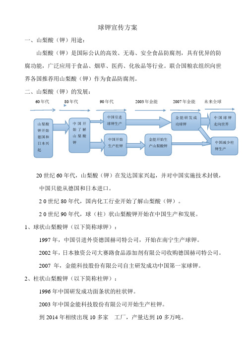 球钾的推广方案