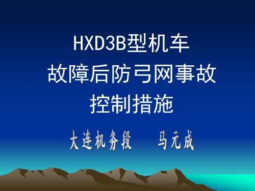 HXD3B防弓网事故