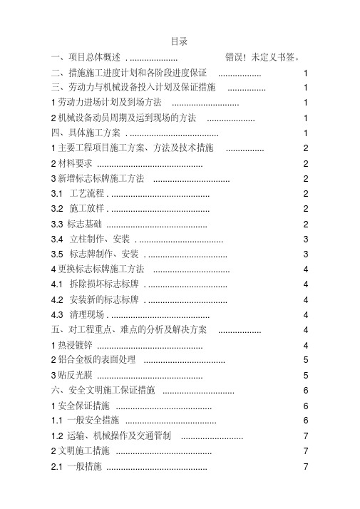 标识标牌优化实施方案课件资料