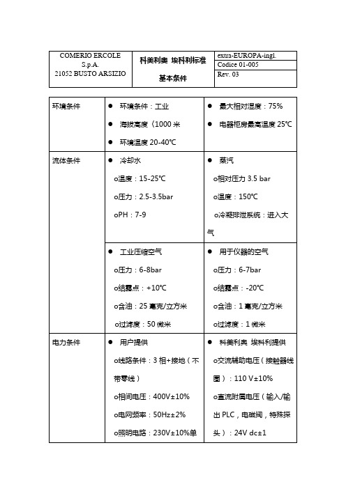 CE标准基本条件中文