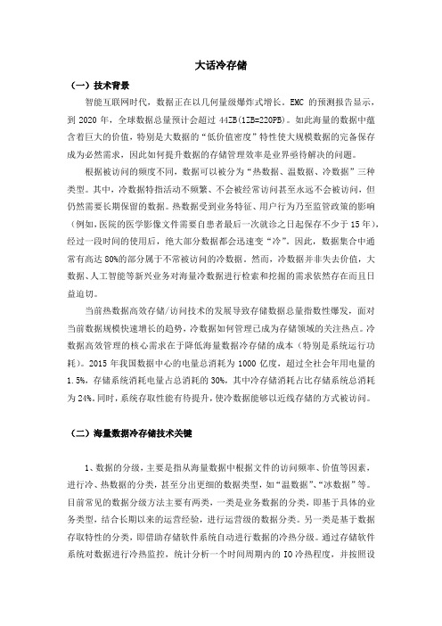大话冷存储