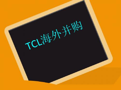 tcl海外并购讲义课件