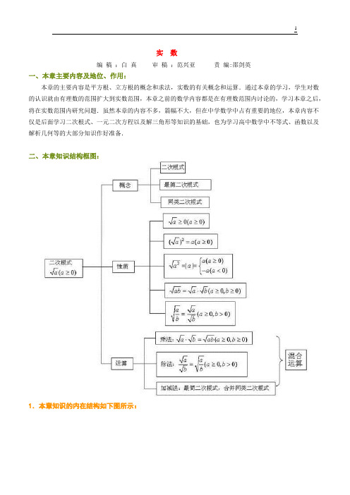 北京四中初二实数