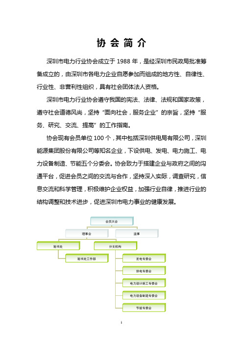 1 深圳市电力行业协会简介