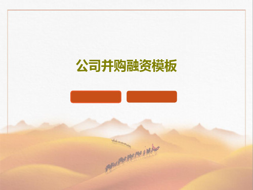 公司并购融资模板PPT文档62页