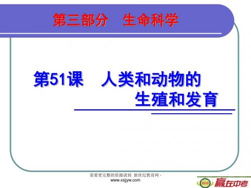 BFB赢在中考教学光盘(科学)第三部分 生命科学-1.ppt