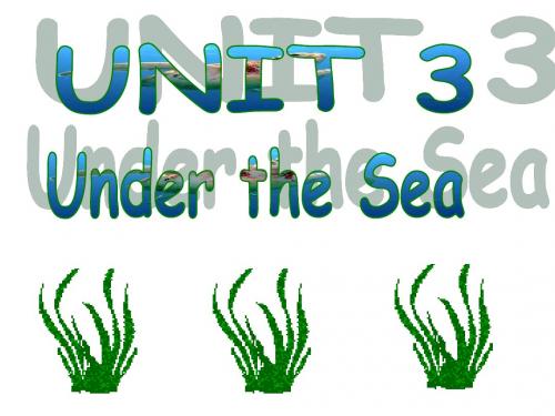 选修7 unit 3 Under the sea 课件 reading