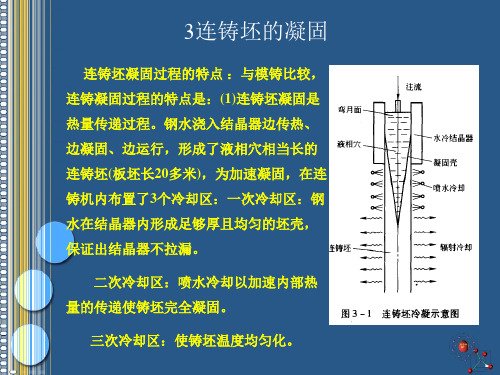 3连铸坯的凝固