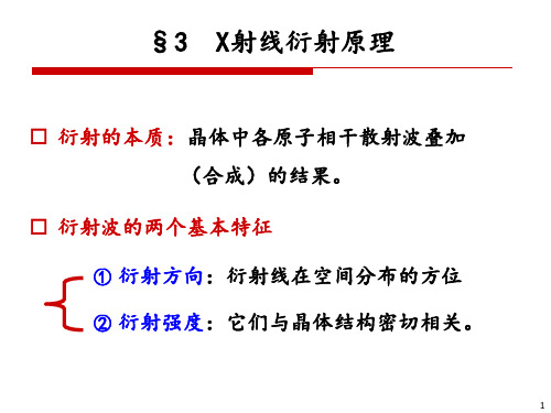 01-XRD-基础与原理(3-衍射原理)