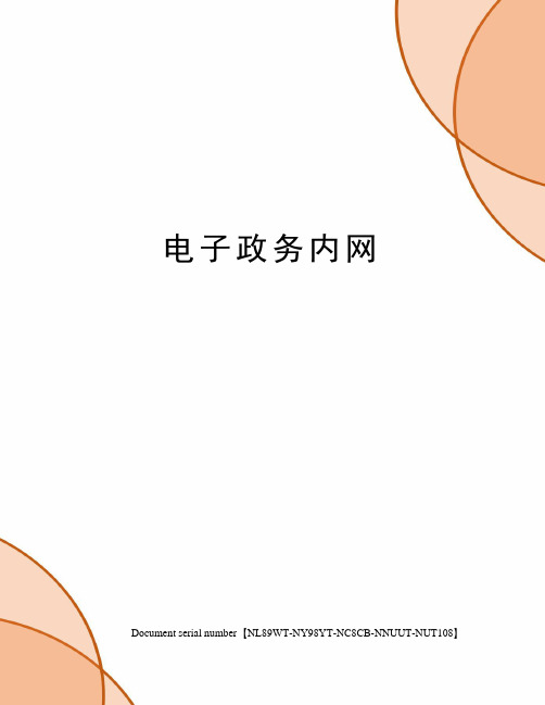 电子政务内网
