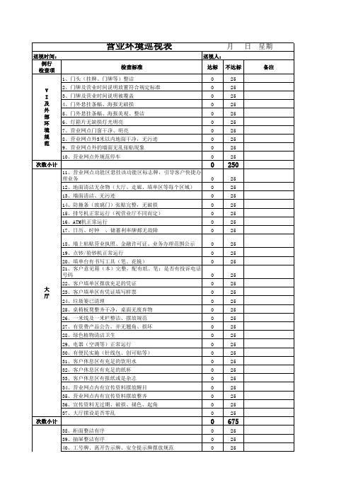 巡检表(25天版)