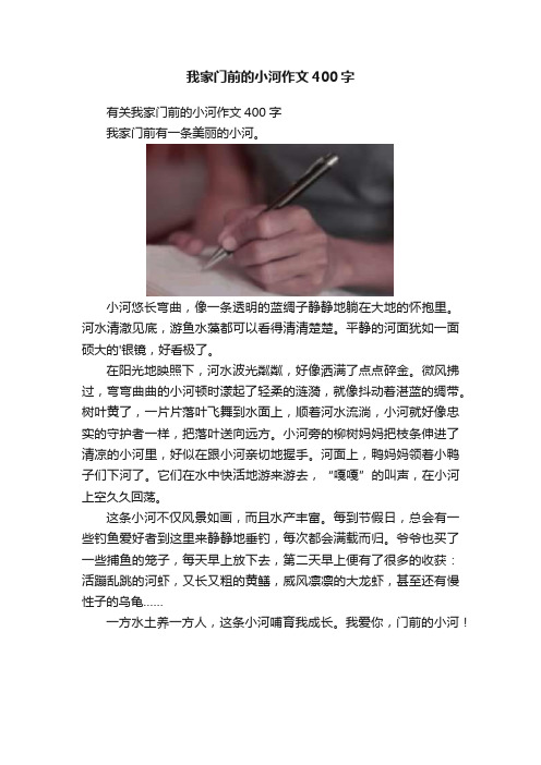 我家门前的小河作文400字